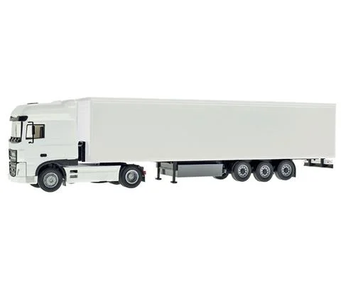 DAF XF 106 SSC with Curtainside Trailer in White - KIBRI