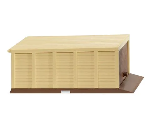 3S Self-build Garage in Pale Brown and Ivory