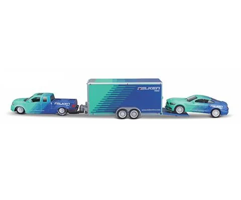 2004 Ford F-150 with Car Trailer and 2015 Ford Mustang GT