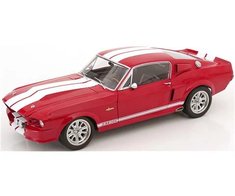 1967 Ford Mustang Shelby GT500 in Red with White Stripes - KK SCALE
