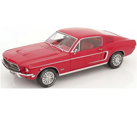 1968 Ford Mustang GT Fastback in Red - KK SCALE