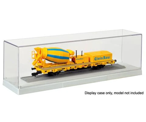 Clear Acrylic Display Case with HO Gauge Tracks - KIBRI