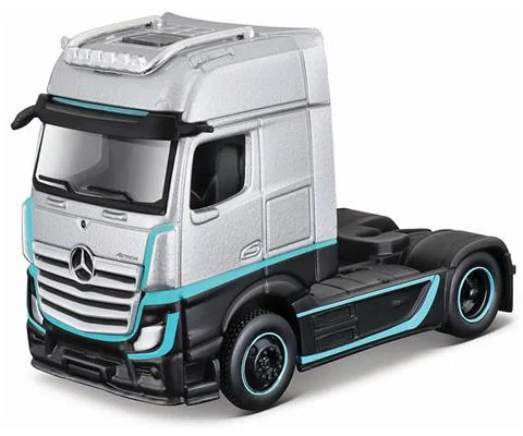 Mercedes-Benz Actros 1851 Sleeper Cab in Silver and Black - Custom Rigs Series