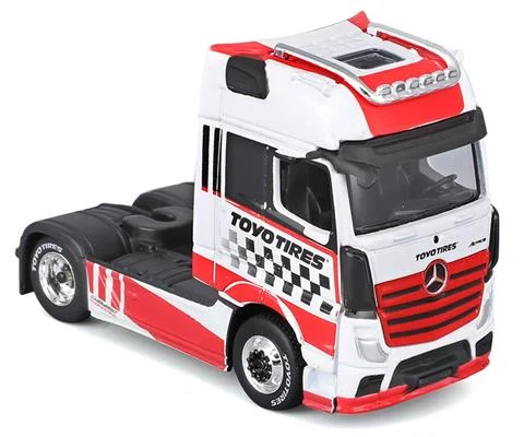 Toyota Tires - Mercedes-Benz Actros 1851 Sleeper Cab in White and Red - Custom Rigs Series