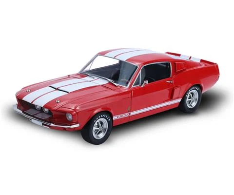 1967 Shelby GT500 in Candy Apple Red with White Stripes Featuring New Tooling - HIGHWAY 61