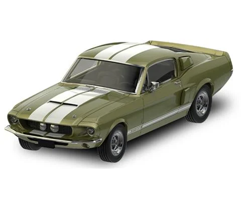 1967 Ford Mustang GT500 Fastback in Lime and Gold - GREENLIGHT