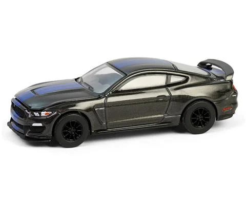 2017 Ford Shelby GT350 in Magnetic with Blue Stripes - GREENLIGHT