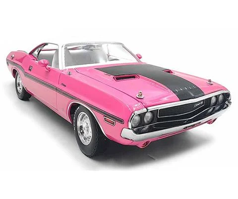 1970 Dodge Challenger R/T Hardtop 440 in Panther Pink with White Top and White Interior - GREENLIGHT