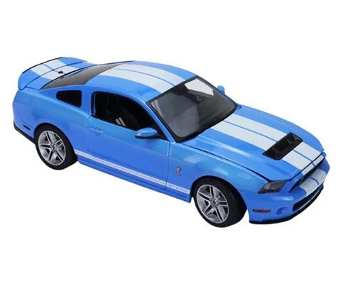 2012 Ford Shelby GT500 in Grabber Blue with White Stripes - GREENLIGHT