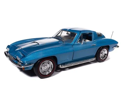 1967 Chevrolet Corvette Stingray in Light Metallic Blue - AMERICAN MUSCLE