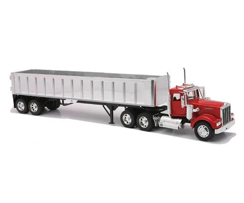 Kenworth W900 with Frameless Dump Trailer - NEW-RAY