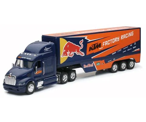 Red Bull KTM Racing - Peterbilt 387 Semi Truck with 3-Axle Trailer