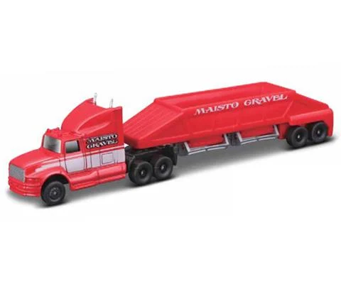 Fresh Metal Highway Haulers - Maisto Gravel in Red