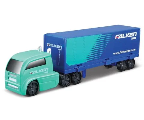 Falken Tires - Truck with Dry Van in Blue and Teal