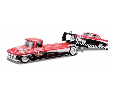 Oldies Towing - 1957 Chevrolet Flatbed Tow Truck with a 1957 Chevrolet Bel Air - Elite Transport Series