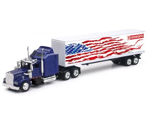Kenworth W900 Tractor with Patriotic Graphics - NEW-RAY