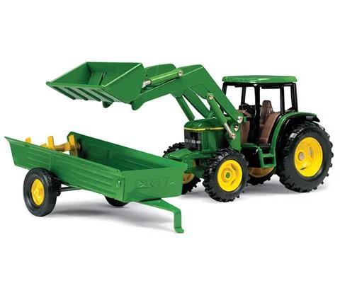 John Deere 6210 Tractor with Loader and Manure Spreader - TBE15488