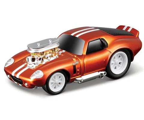 1965 Shelby Cobra Daytona Coupe in Orange with White Stripes - MAISTO