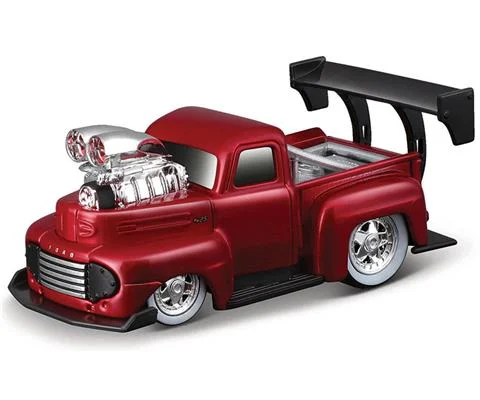 1949 Ford F1 Pickup in Red - MAISTO