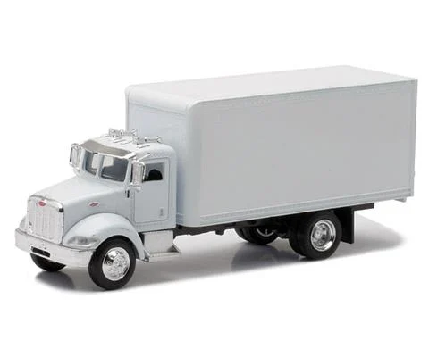 Peterbilt 335 Box Utility Truck in White - NEW-RAY