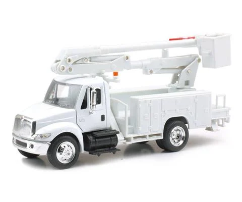 International 4200 Line Maintenance Truck in White - NEW-RAY