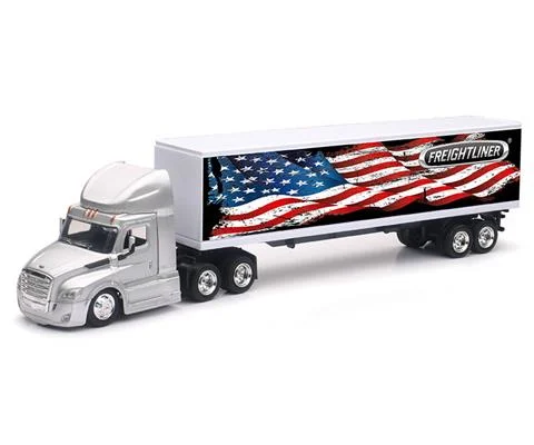 Freightliner Cascadia with Patriotic Graphics - NEW-RAY