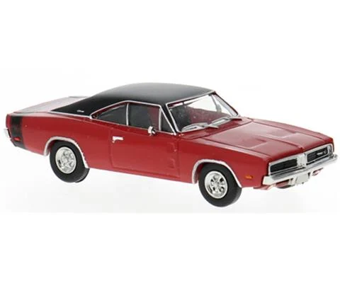 1969 Dodge Charger in Red and Black - BREKINA
