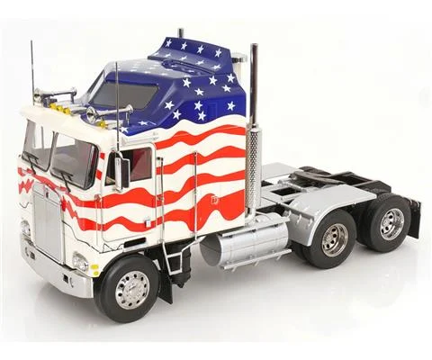 1976 Kenworth K100 Aerodyne Semi Truck Stars Stripes in USA Flag Deco - Cab Only