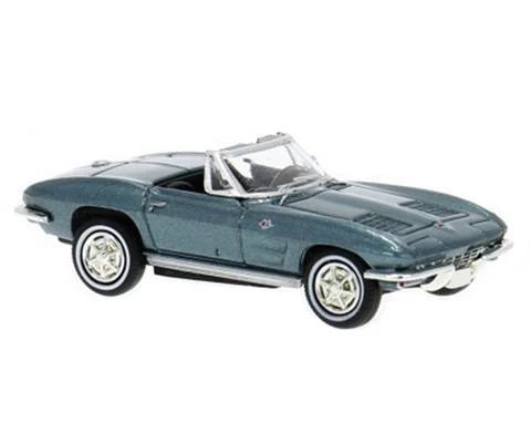 1962 Chevrolet Corvette C2 Convertible in Metallic Green with Top Down - BREKINA