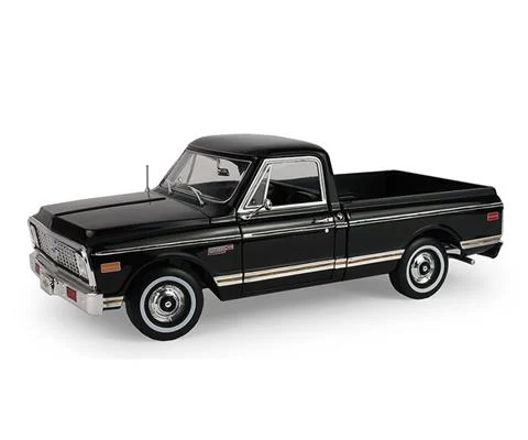 1971 Chevrolet C10 Custom Pickup Truck in Black - HIGHWAY 61
