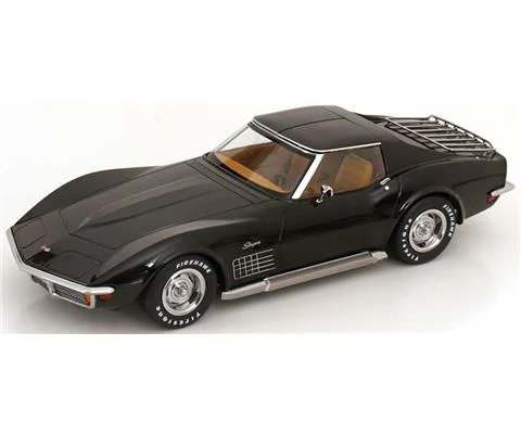 1972 Chevrolet Corvette Stingray C3 in Black - KK SCALE