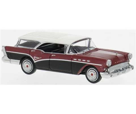 1957 Buick Century Caballero in Red Metallic and Black - BREKINA