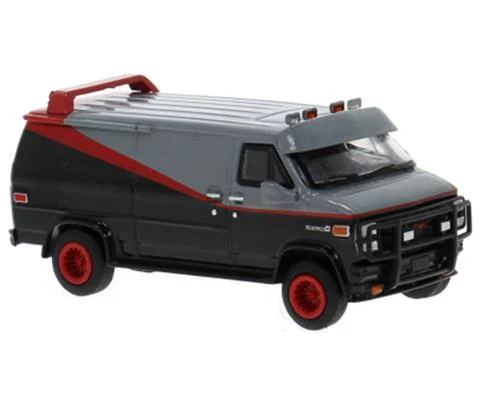 1983 GMC Vandura in Black Gray and Red - BREKINA