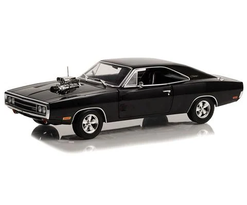 1970 Dodge Charger with Blown Engine in Black - GREENLIGHT