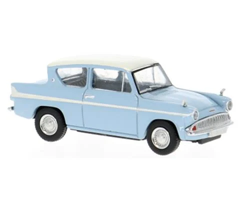 1959 Ford Anglia in Light Blue and White - BREKINA