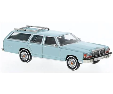 1979 Ford LTD County Squire in Light Blue - BREKINA