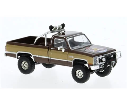 Fall Guy Stuntman Association - 1981 GMC Sierra All Terrain Pickup Truck in Brown and Gold with Fall Guy Stuntman