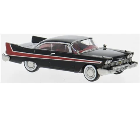 1958 Plymouth Fury in Red and Black - BREKINA