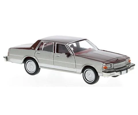1987 Chevrolet Caprice in Metallic Silver and Dark Red - BREKINA