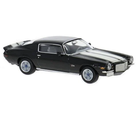 1970 Chevrolet Camaro in Metallic Black with White Stripes - BREKINA