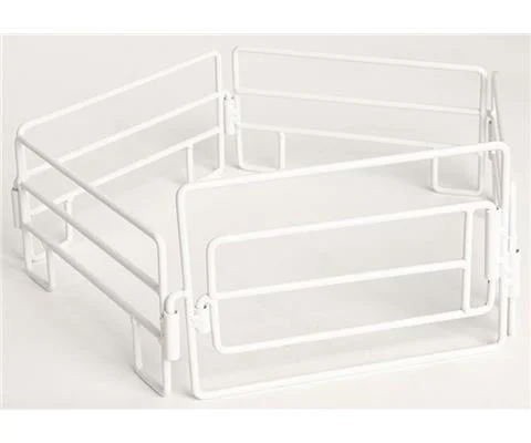 Cattle Panels with Gate in White - 5-piece Set