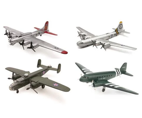 WWII Bombers and Transporter Plane - NEW-RAY