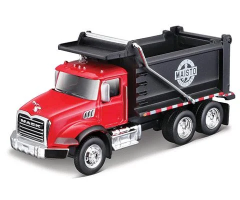 Mack Dump Truck in Red with Maisto City Services Graphics