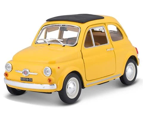 1965 Fiat 500 F in Yellow - BBURAGO