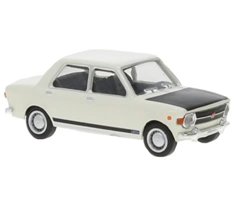 1969 Fiat 128 in White and Black - BREKINA