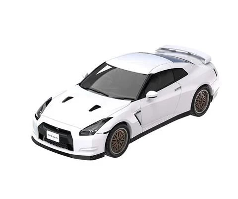 2007 Nissan GTR with Custom Wheels in Pearl White - GREENLIGHT