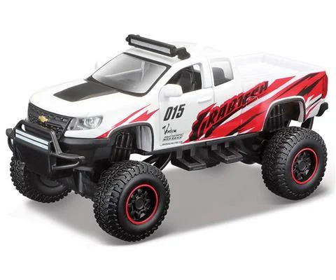 Grabtech - 2017 Chevrolet Colorado ZR2 Pickup Truck in Red and White - 4X4 Rebel Series