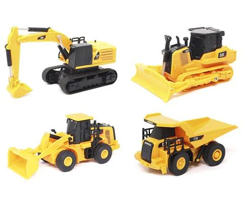 R/C - Caterpillar Mini Radio Control Construction Equipment - 4-Piece Case