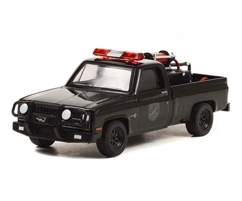Black Bandit Fire Department with Fire Equipment Hose and Tank - 1982 Chevrolet K20 Scottsdale