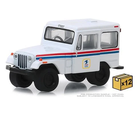 United States Postal Service - 1971 Jeep DJ-5 in White with Red Blue Stripes